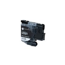 Συμβατό δοχείο μελανιού LC521BK, 500 σελίδες για εκτυπωτές Brother (ORINK BULK)