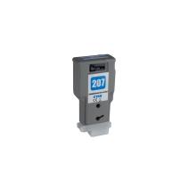 Αναγομωμένο δοχείο μελανιού 8790B001, PFI207C, 300ml για εκτυπωτές Canon (BULK)